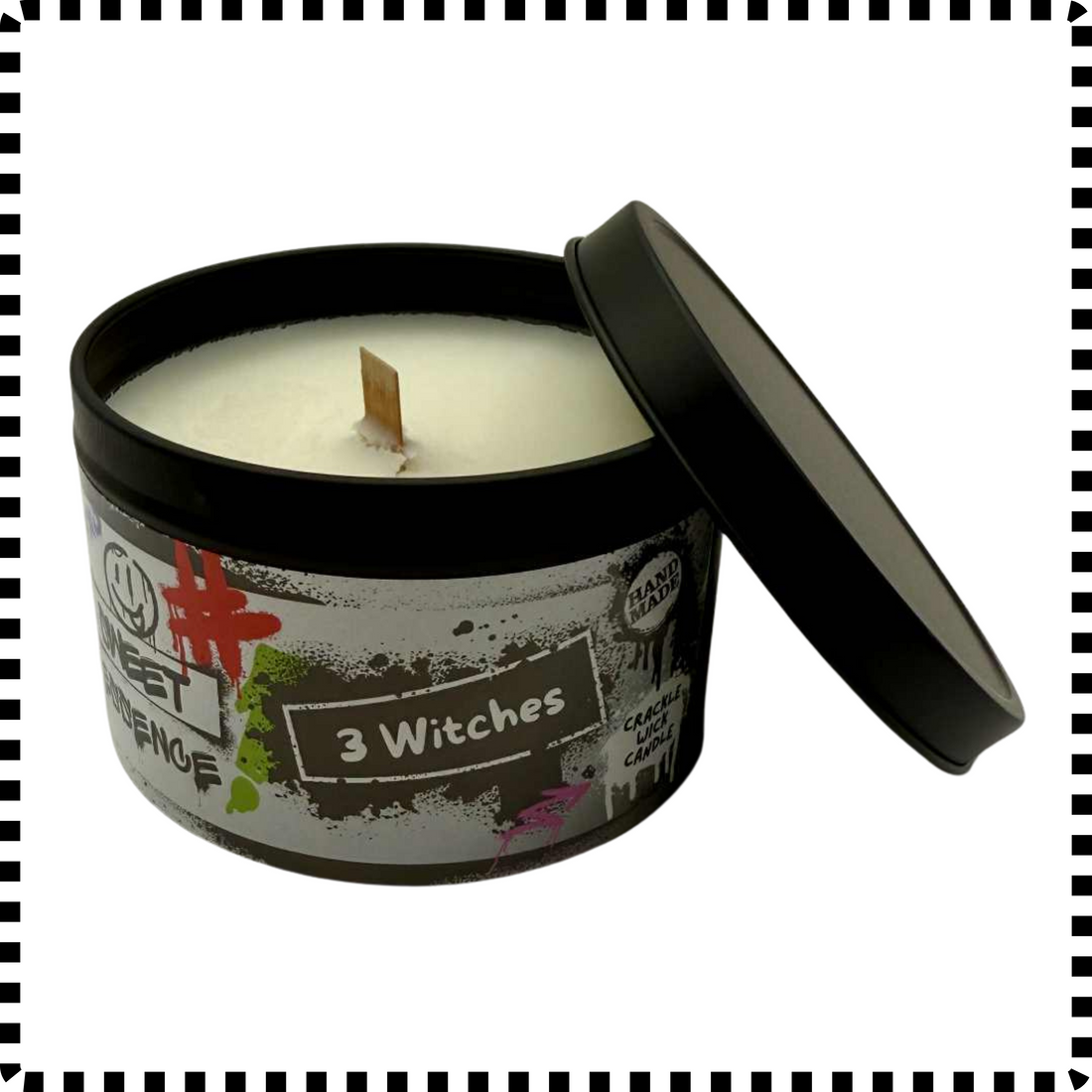 3 Witches Crackle Wick Candle