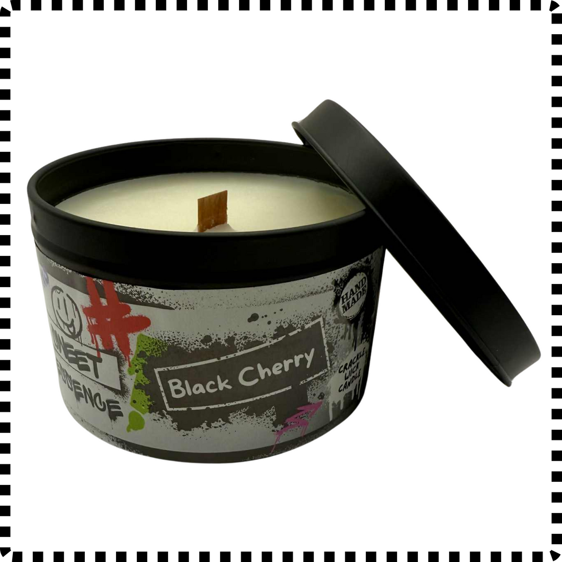 Black Cherry Crackle Wick Candle