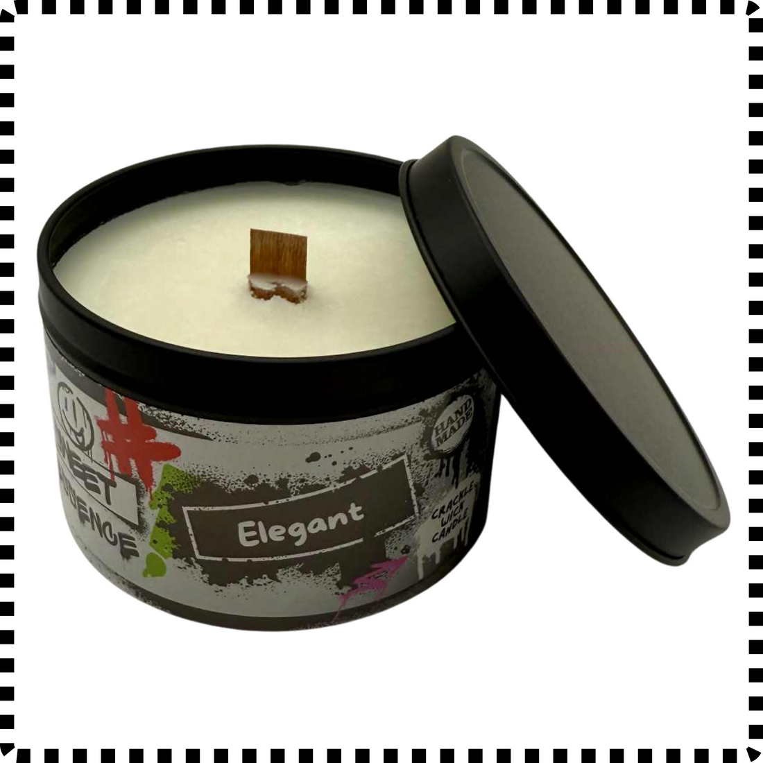 Elegant Crackle Wick Candle